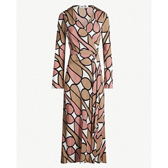 NWT DVF Tilly Silk Wrap Dress S - Picture 1 of 4